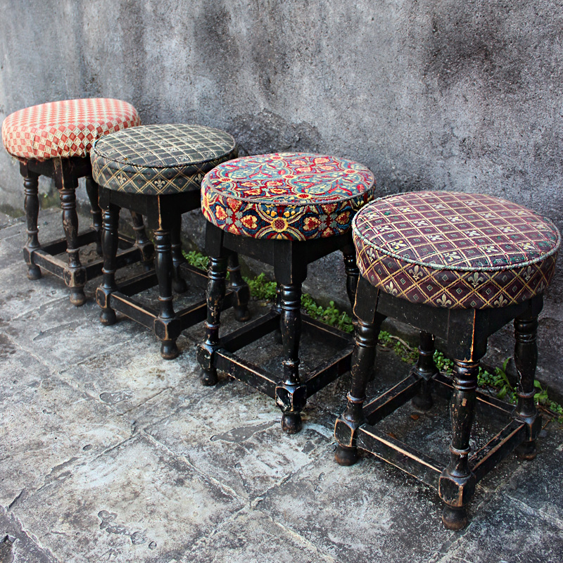 Dining Size Vintage Pub Stool - authentically aged 1